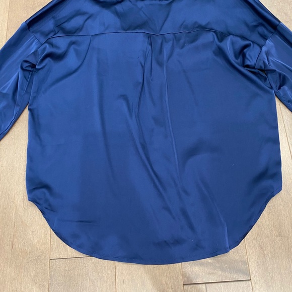 E.Ssue Satin Off The Shoulder Blouse Women size S - Picture 6 of 7